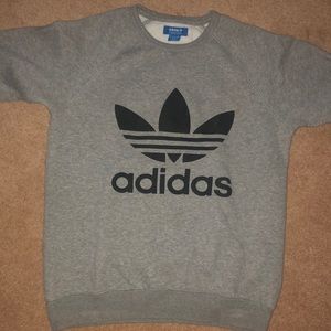 Grey Adidas Crewneck Sweatshirt